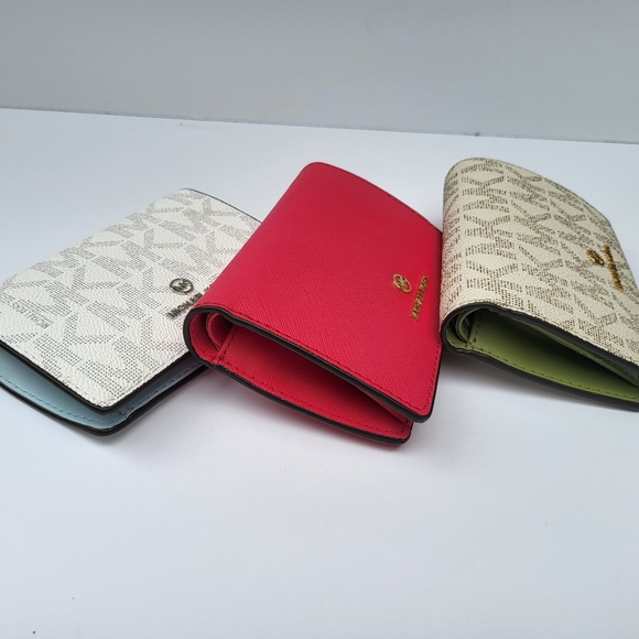 🆕️MICHAEL🌻KORS Jet Set Charm Hibiscus MD Slim Wallet Leather - Picture 11 of 11